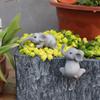 Cartoon Elephant Bonsai Pendant Cute Animal Statue  For Office Outdoor Plant Decor