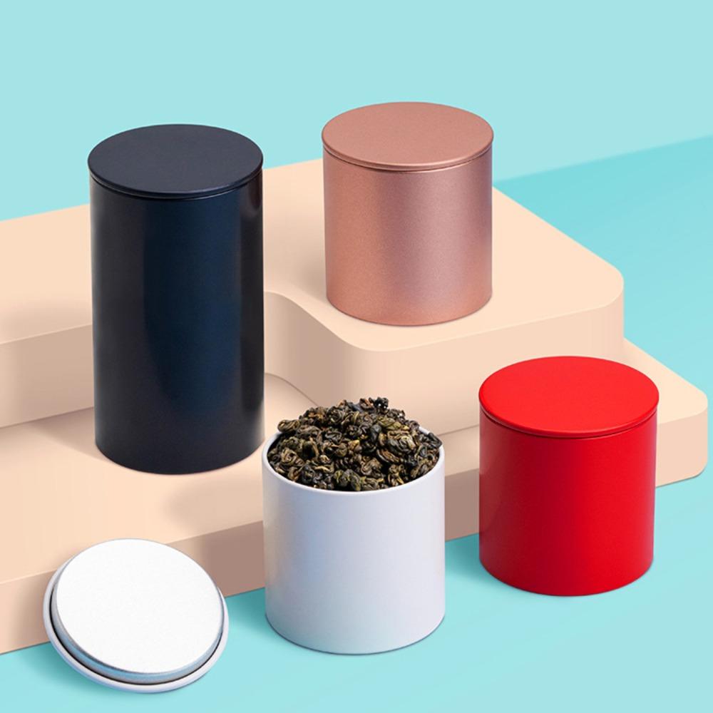 Vintage 1Pcs Sealed Jewelry Portable Eco-friendly Tea Box Tea Container Tea Can Tea Packaging Jar
