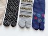 EM Wear Japan Comfortable Cotton Blend Tabi Socks with Heels and Japanese Value Pack of 5 of Your Men's Patterns. (Pattern Choice).