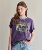 MAXZA Vintage Lettering Print Short Sleeve T-Shirt