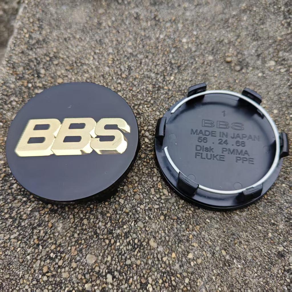 AUT1 4pcs BBS Emblem hub caps 60mm 65mm 68mm Acrylic PMMA Planar Surface BBS Car Wheel Hub Center Cap Hub For Car Center HubCaps