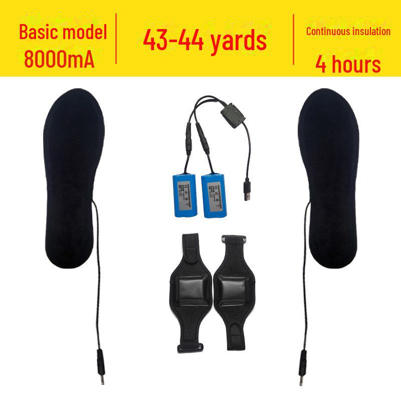 Стельки с подогревом, перезаряжаемые через USB - электрические грелки для ног на всю подошву