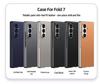Ультратонкий кожаный чехол для Samsung Z Fold7 - Металлическая краска, Однотонный, Интегрированная конструкция корпуса