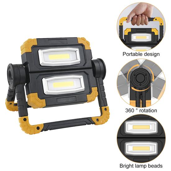 LED Work Light Waterproof Compact Size Super Bright High Lumens with Rotation Stand