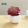 Пластиковые искусственные сочные анти-выцветания красивые маленькие поддельные растения в горшках настольные украшения