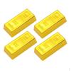 4pcs Fake Gold Bar Bullion Magic Prop Fancy Desk Table