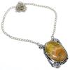 Bumble Bee Jasper Handmade 925 Sterling Silver Jewelry Necklace 18" M2n58