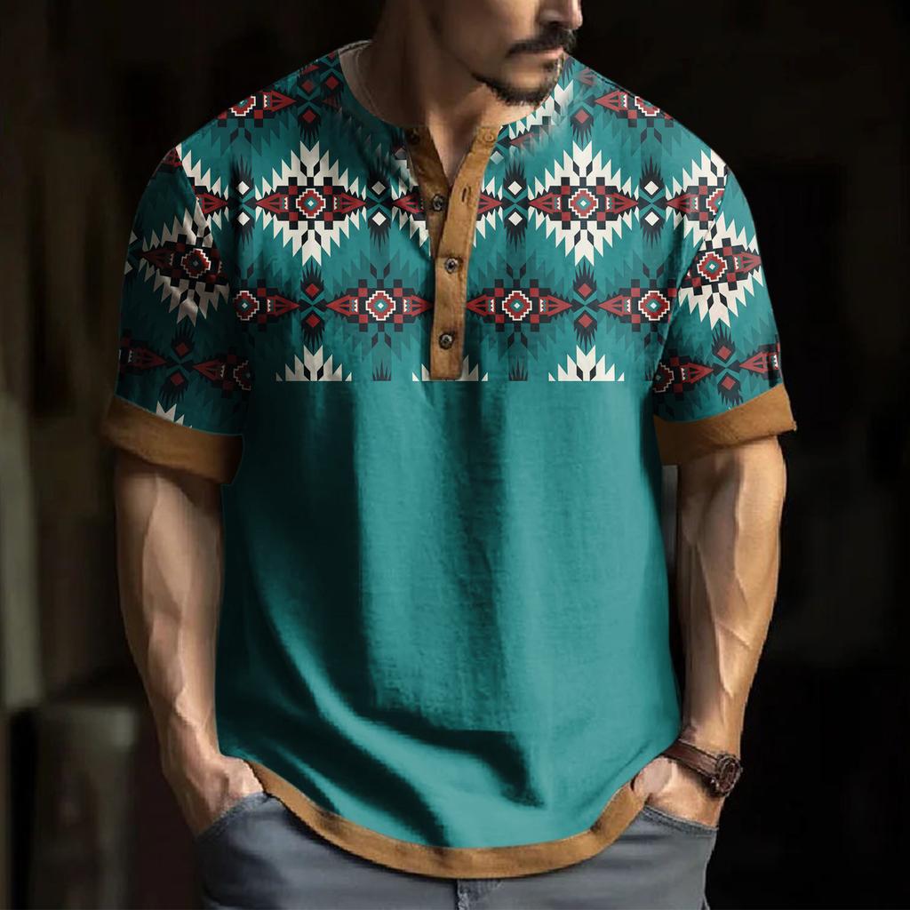 Men's Short Sleeve Graphic And Embroidered Fashion T-Shirt Spring And Summer Short Sleeve Printed
