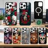 M-Мексиканская Катрина S-Череп Чехол для Телефона Для iPhone17,16,15,14,13,12,11 Plus,Pro Магнитный с Magsafe Беспроводной Зарядкой