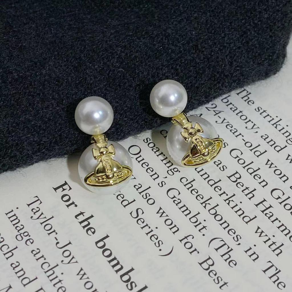 Французские серьги-кольца в ретро-стиле с Сатурном, Милые, Модные, Элегантные и Трендовые Дизайнерские Серьги для Женщин