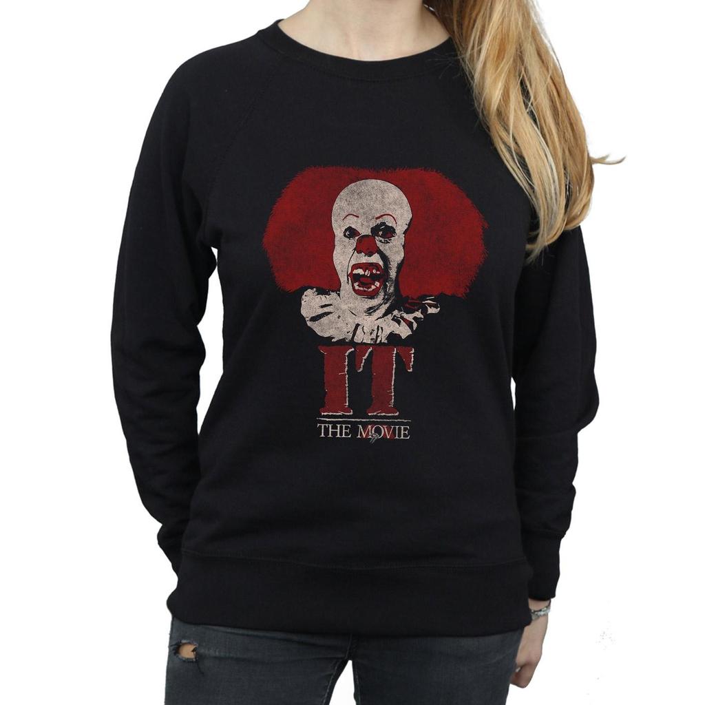 It (1990) Womens/Ladies Pennywise Clown Logo Sweatshirt