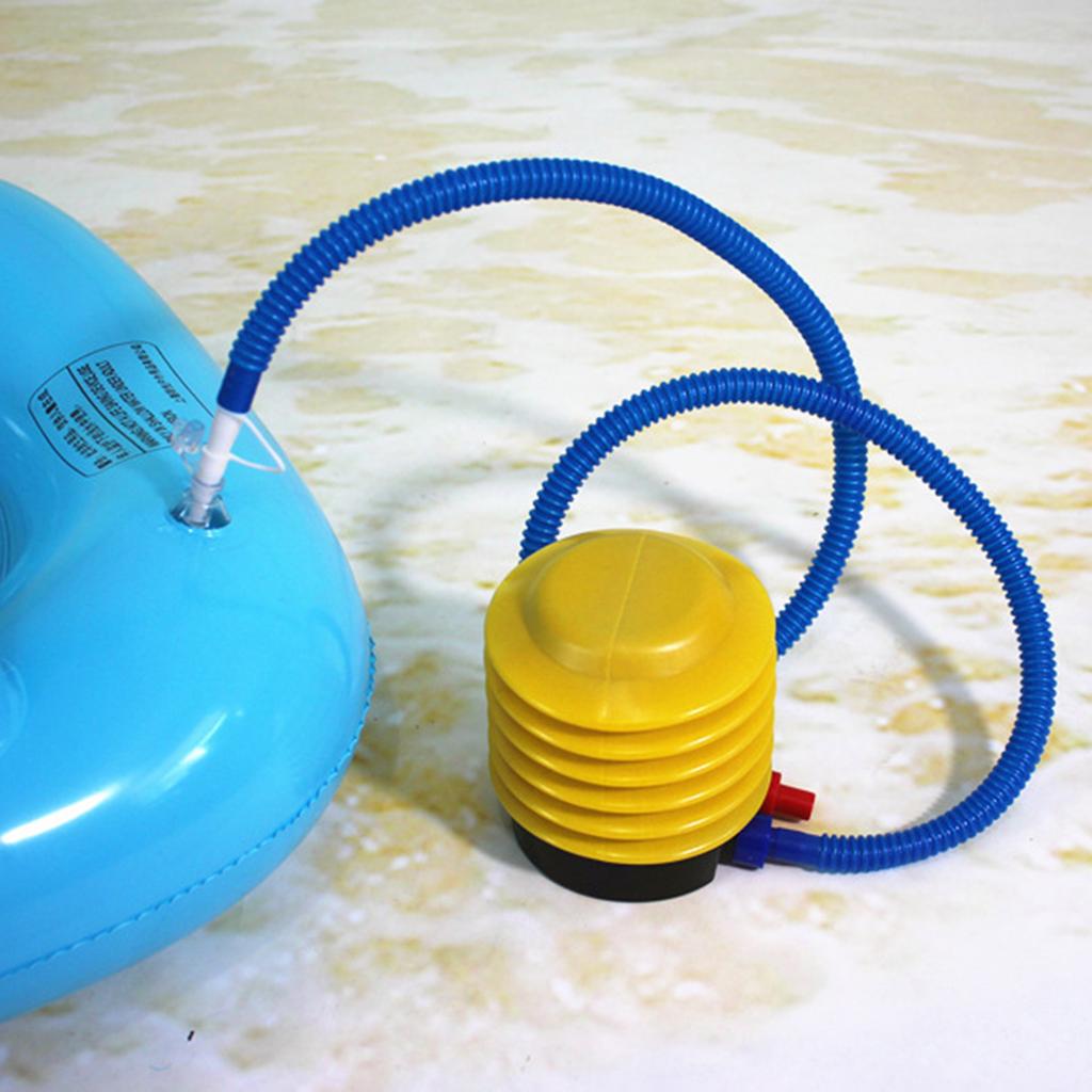 Portable Foot Air Pump with Hose, Plastic Labor-Saving Air Inflatable Pump for Sports, Mattress,
