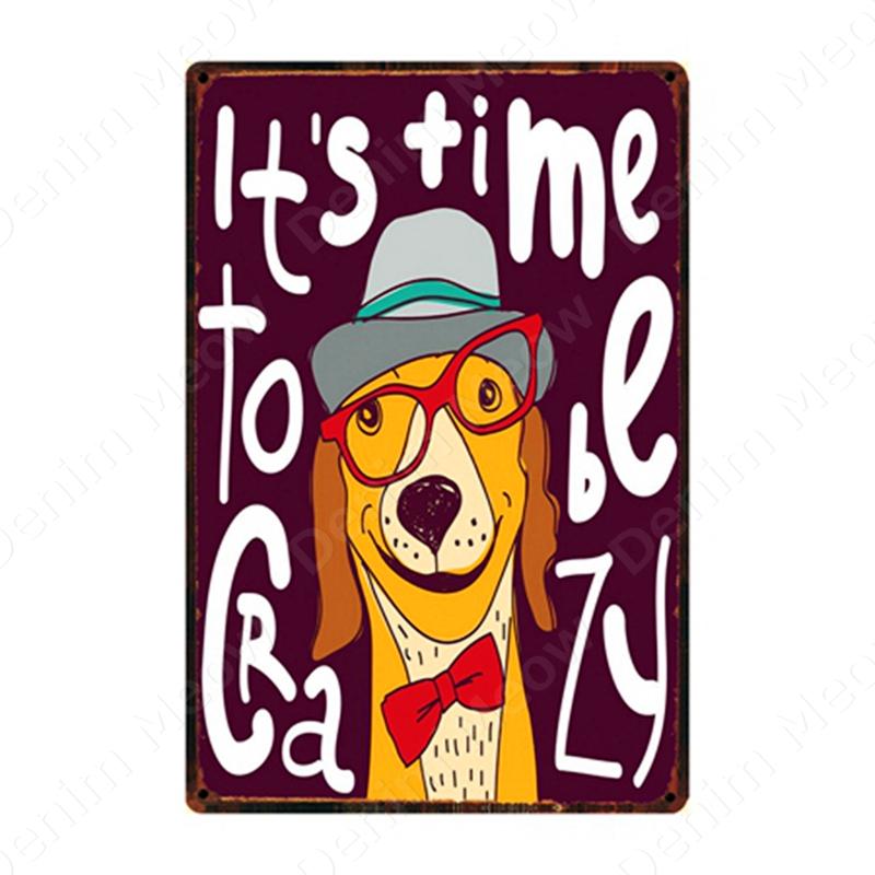 Остерегайтесь собаки, винтажные металлические жестяные таблички, таблички для бара, кафе, домашний уличный декор, настенный художественный постер с домашними животными запрещен, N360