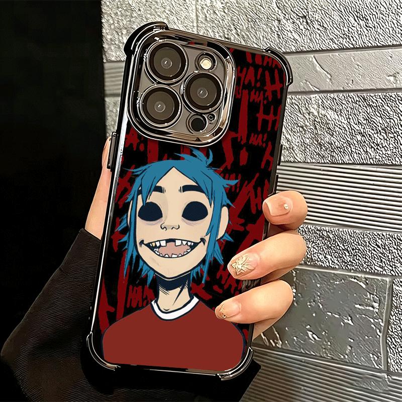 Мягкий чехол для телефона с изображением G-Gorillaz (аниме) для iPhone 15 16 17 Air 14 Pro Max 16E Plus 13 12 Mini, с покрытием, противоударный, Fundas