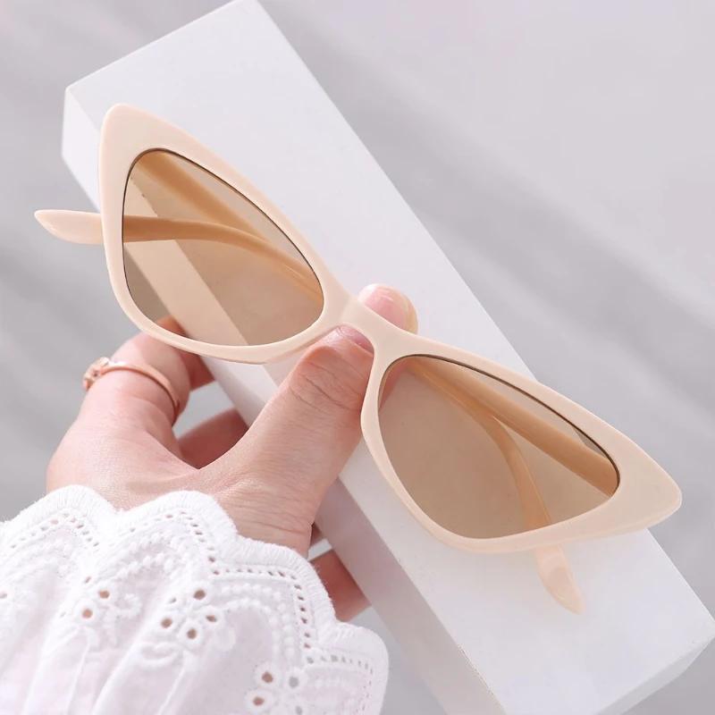 Fashion Cat Eye Sunglasses Women Vintage Oversized Shades Uv400 Triangle Sun Glasses Female Goggle Eyewear