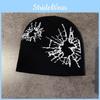 Fashion Beanie Knit With Print Design For Daily Outdoor Cold Use Climate