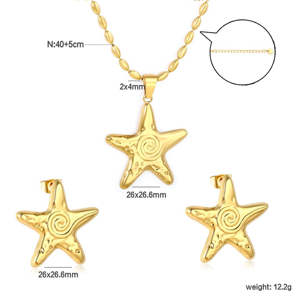 Luxury Fashion Clover Earrings And Necklace Jewelry Set Elegant Earring Gift Box