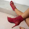 Women's Party Woman Sexy Stilettos High Heels Latin Women Latin Dance Heels Boots Shoes Breathable for Ballroom Pumps