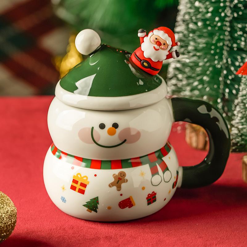 Кружка в подарок на Рождество, Высококлассное ощущение, Рождественская кружка, Керамика, Подарок для подруг и небольшие подарки для сотрудников и клиентов