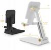 Stand Tablet Phone Holder For Desk Foldable 4-13" Black