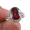 Natural Garnet Gemstone 925 Solid Sterling Silver Jewelry Ring Size 5.5 E7c59
