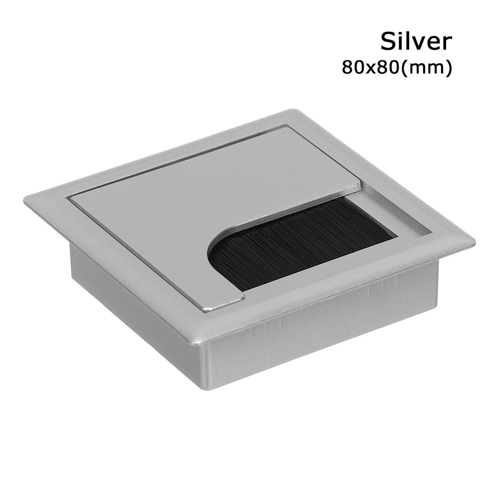 Rectangle Grommet Hole Cover Outlet Port Wire Box Desk Cable Box Wire Cable Holder Wire Hole Cover