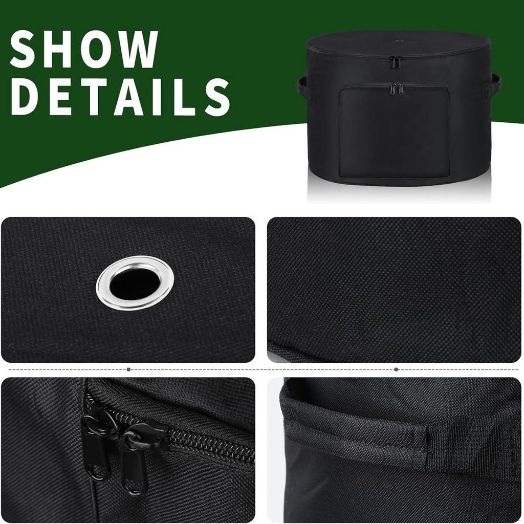 Сумка для хранения садового шланга Защита с ручкой для переноски Сверхпрочный органайзер из ткани Оксфорд Проволока