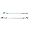 1 Pair 255mm Steering Tie Rod Kit Steel Alloy 8mm Ball Joint Tie Rod End Assembly for Go Kart Drift Trike ATV Quad Mini