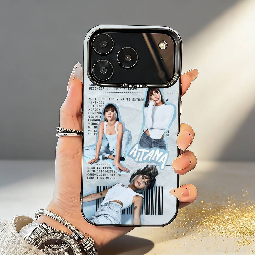 Singer A-Aitana CUARTO AZUL Phone Case For iPhone17,16,15,14,13,12,11,Pro,MAX Gray Matte Silicone Black Cover