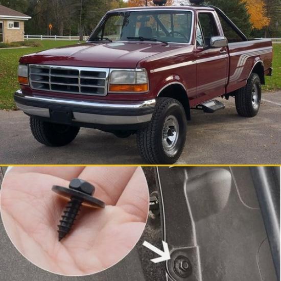 50X Bumper Fastener Clips Auto Car Hole Metal Rivets Retainer Fender Push Pin