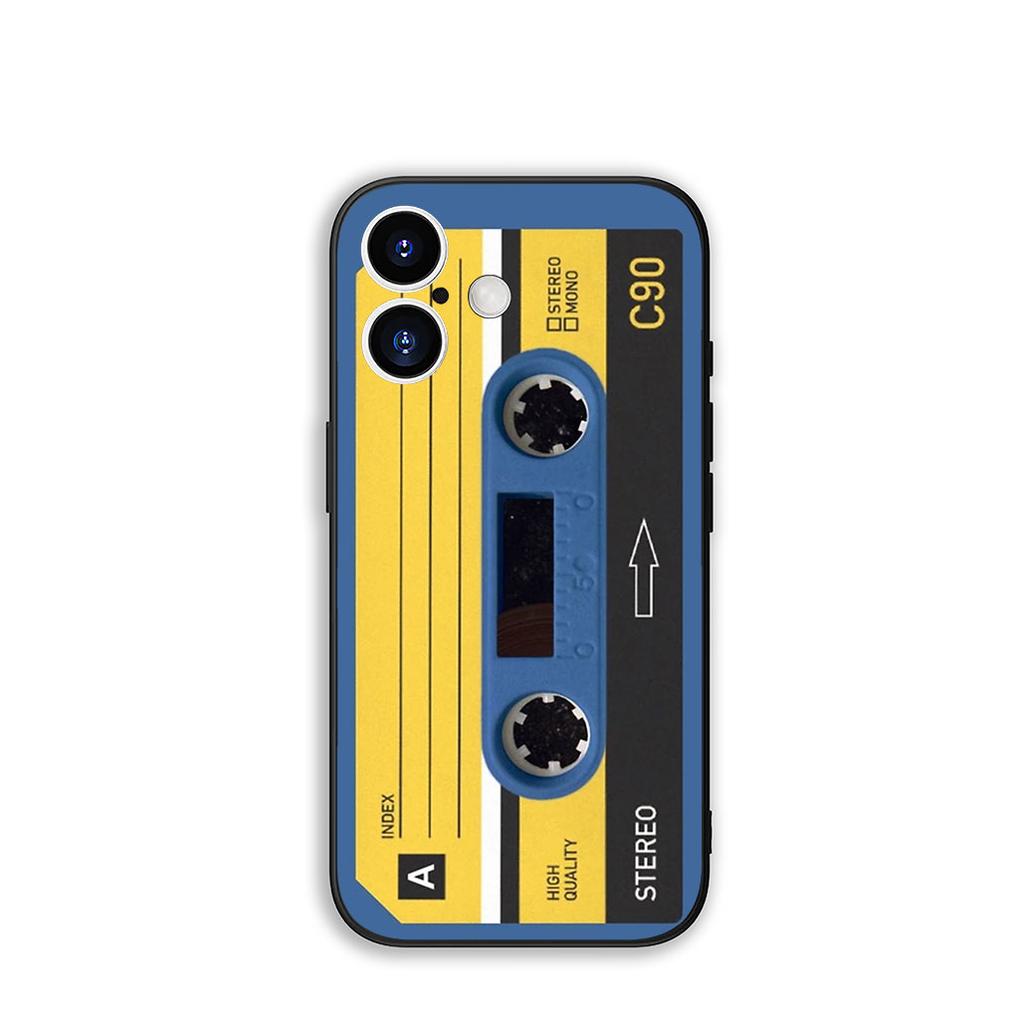 Чехол Cover для Apple iPhone 16 11 13 14 15 Pro Max 7 6 8 Plus SE2 SE3 + 16E SE 2022 Чехол Винтажная Кассета Музыкальная Лента Ретро
