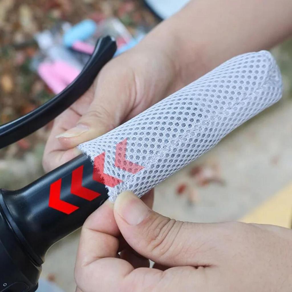 4Pcs/set Motorcycle Handlebar Grip Universal Handle Bar Cover Brake Clutch Lever Summer Ice Silk Breathable Mesh Grips Cover