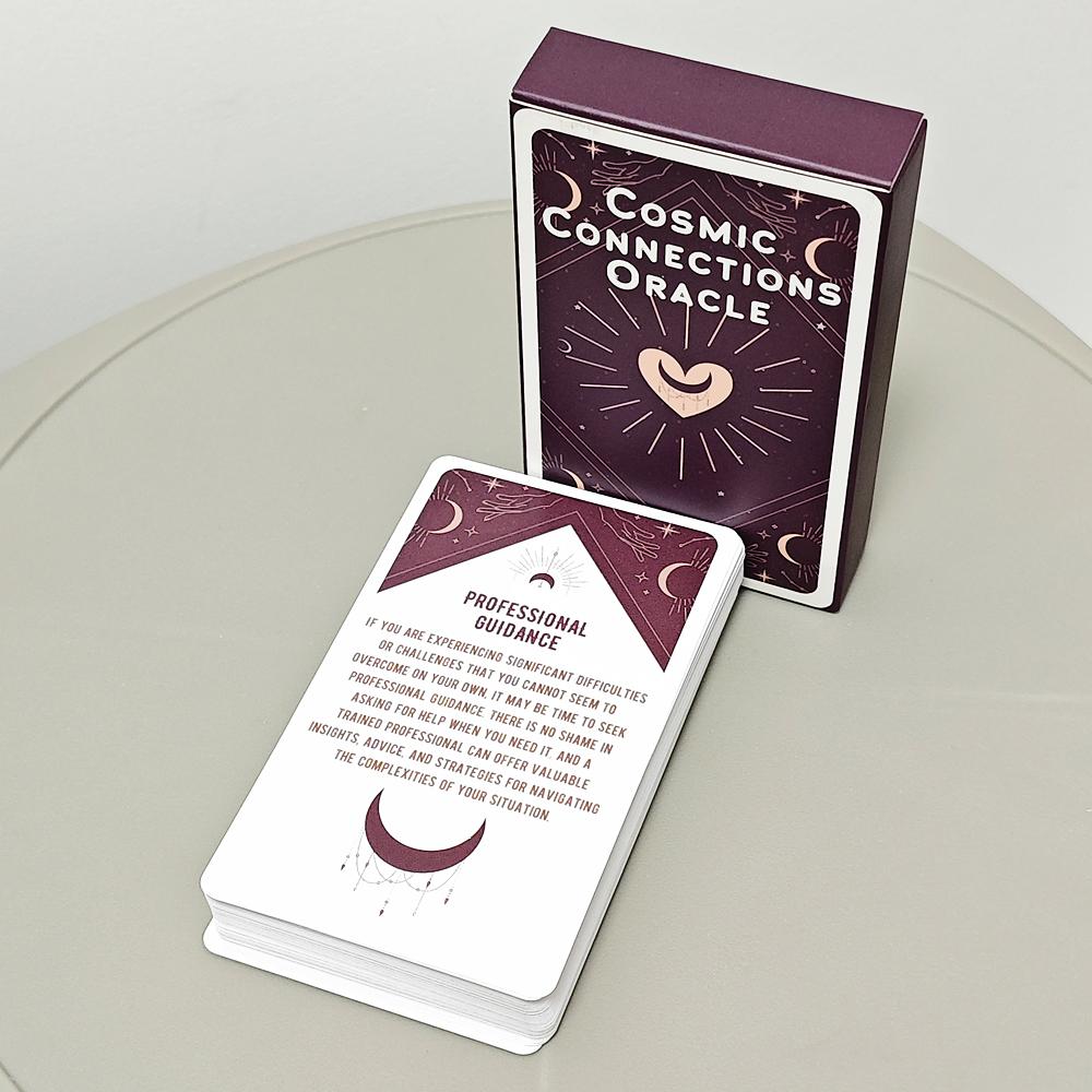 10.3*6см Колода карт Оракул Космические Связи 54 шт. Карты Оракул, Вдохновленные Вселенной для Любви и Отношений