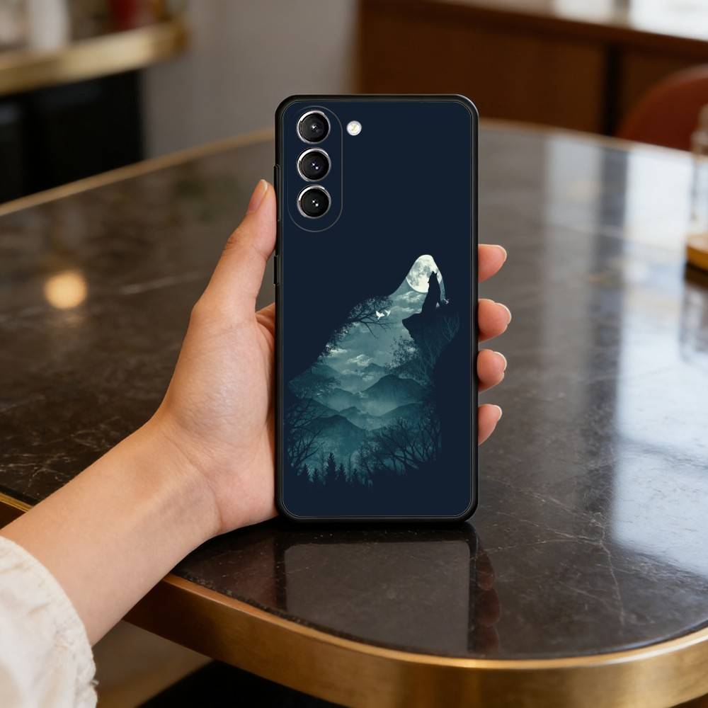 Крутой чехол W-Wolf A-Animals для Samsung Galaxy S21 S25 FE S24 S23 Ultra S20 S9 S22 Plus S10 TPU Чехол