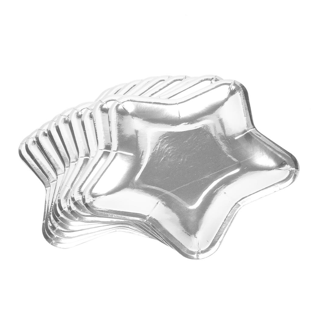 M-Modern-30Pcs Star Shaped Paper Plates Gold Disposable Party Plate Pentagram Dinnerware Plate For Tableware Supplies