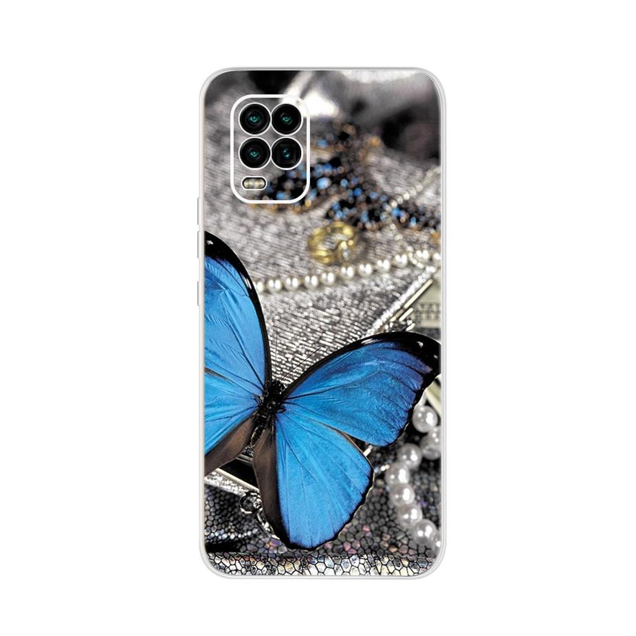 For Xiaomi Mi 10 Lite 5G Case Cute Cat Butterfly Soft Silicone Phone Cases For Xiaomi Mi 10 Lite 10Lite Back Cover Fundas Bumper