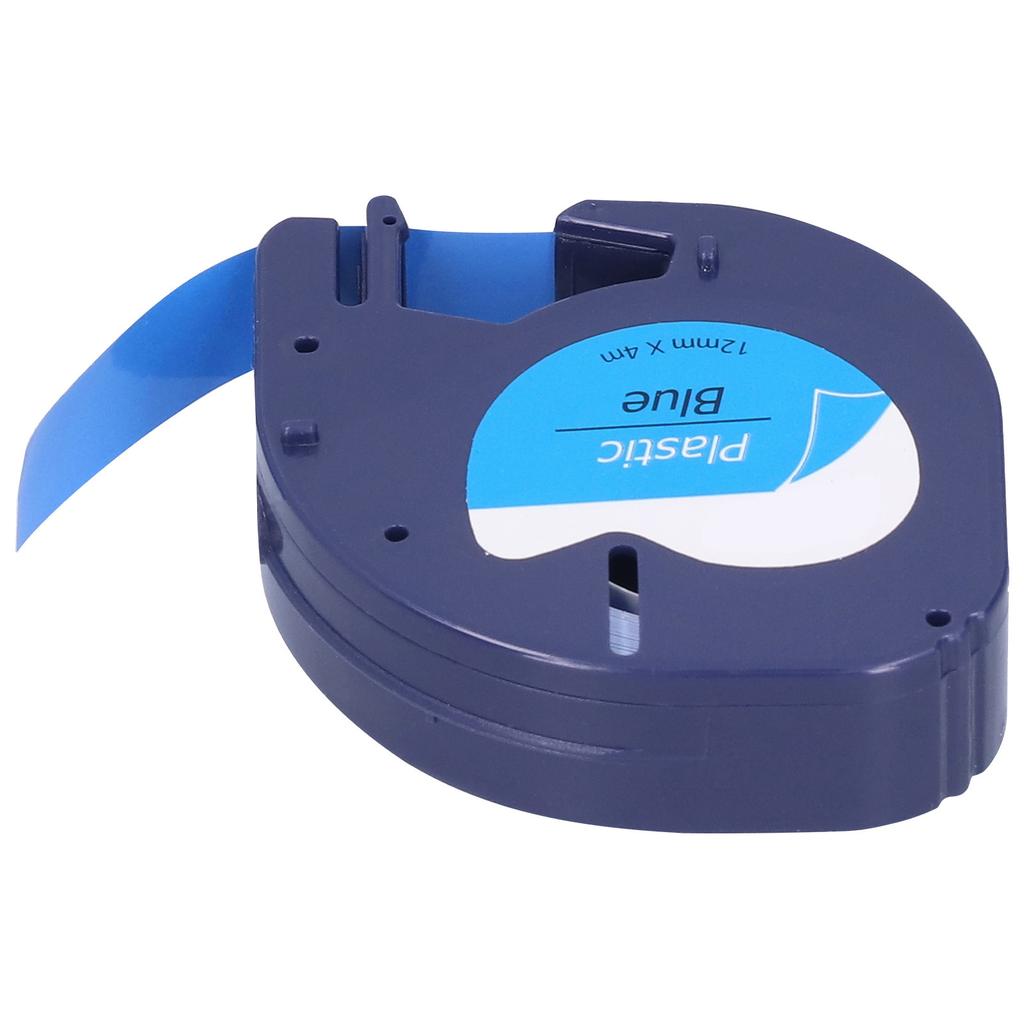 Label Tape Replacement for DYMO LETRATAG Machine Ribbon DIY Print Accessories12mm X 4meterBlack