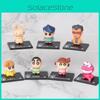 Очаровательный набор мини-коллекционных фигурок Crayon Shin-chan из 7 штук, ПВХ игрушки с персонажами