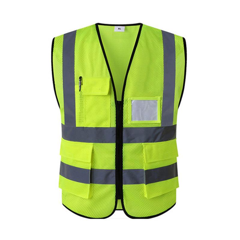 Безопасность Высокая видимость светоотражающий жилет Регулируемые светоотражающие жилеты безопасности дорожного движения ночью на открытом воздухе для бега велоспорта Спорт