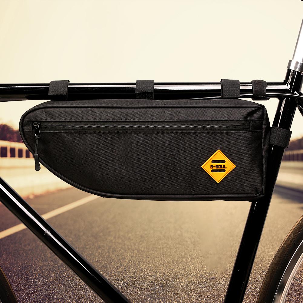 B SOUL Bicycle Triangle Bag Bike Frame Front Tube Bag Waterproof Pouch
