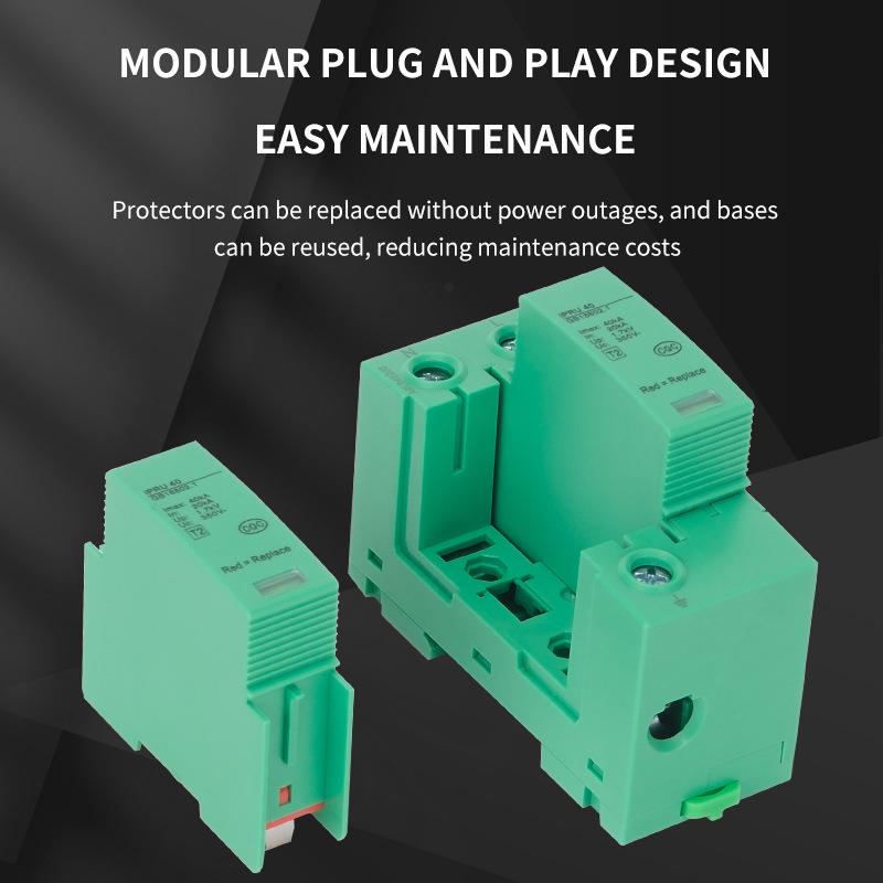 IPRU Surge 2P AC/DC Green Protector with Lightning Protection and SPD