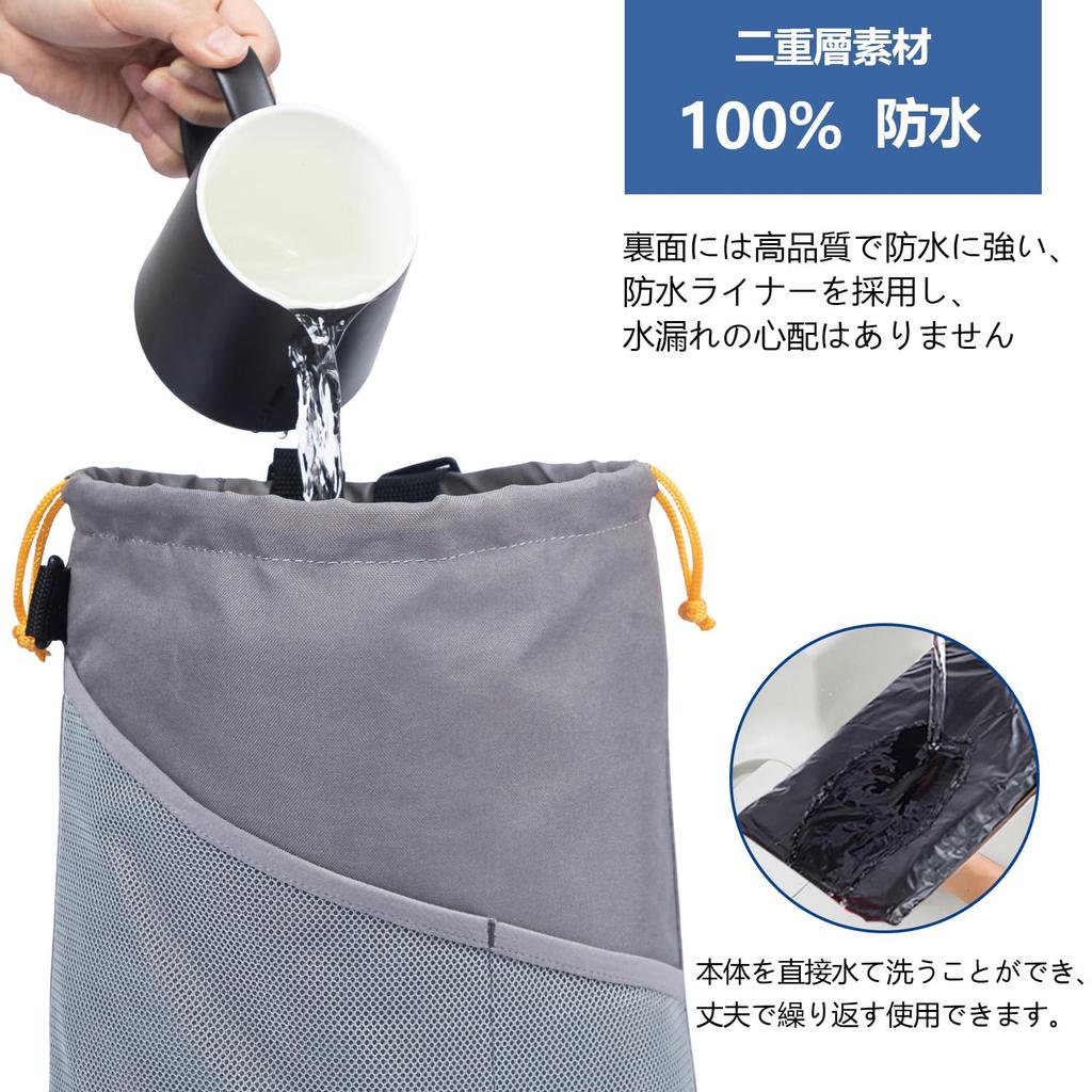 WISEPRO Автомобильный мусорный бак Большой вместимости Органайзер на шнурке с сеткой Портативный автомобильный мусорник Толстый Оксфорд Водонепроницаемый и Сумка для хранения в автомобиле для спинки сиденья