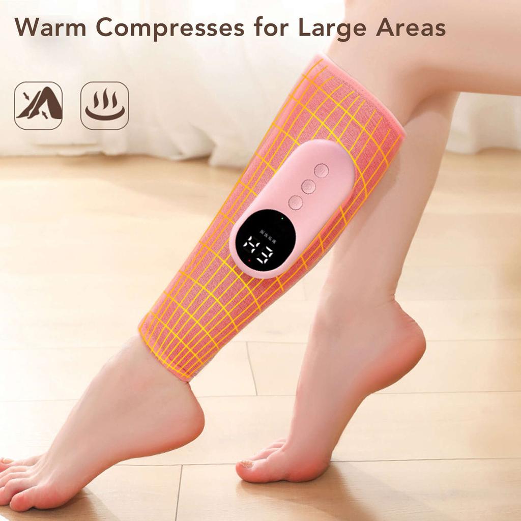 Электрический массажер для голеней, автоматический беспроводной термостатический компрессионный массажер для ног с горячим компрессом