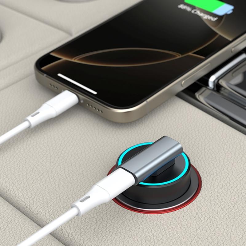 Угловой 90° USB на Type-C Адаптер-Коннекторы Реверсивные Штекеры Поддержка Встроенного Управления для Легкого Использования в Тесном Пространстве