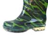 High Boots Acid and Alkali Resistant Rubber Waterproof Glitter Rain BootsGreen Camouflage  for Men Wellington