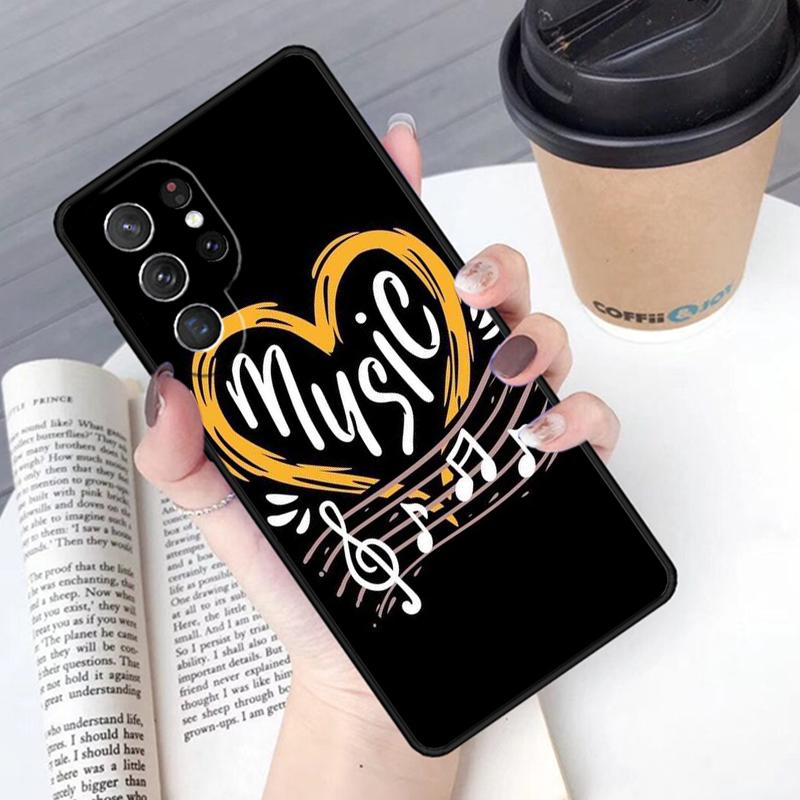 Музыкальная нота чехол для телефона Обложка Для Samsung Galaxy S24 S25 Ultra S21 S22 Ultra S10E Note 10 Plus Note 20 FE S23