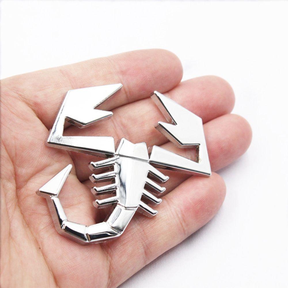 New Logo Decal Silver Badge Emblem Auto Decor Scorpion Car Sticker 3D Metal