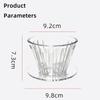 1-2Cups Coffee Maker Reusable Coffee Dripper Heat-resistant Crystal Eye B75 Basket Resin Portable Coffee Funnel Coffee Brewing