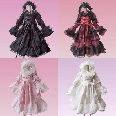 Кукла BJD 60 см Милая одежда Платье горничной Черно-белое 1/3 1/4 1/6 Аксессуары для кукол Детские игрушки