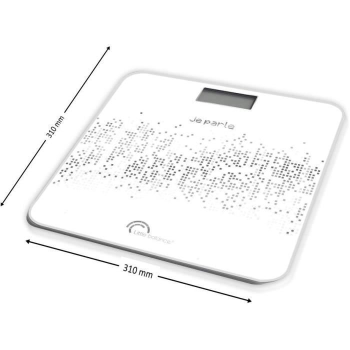 LITTLE BALANCE Электронные говорящие весы Voice 180 кг / 100 г - Черные